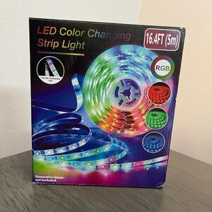 16ft LED Strip Lights RGB Color Change Remote for Rooms